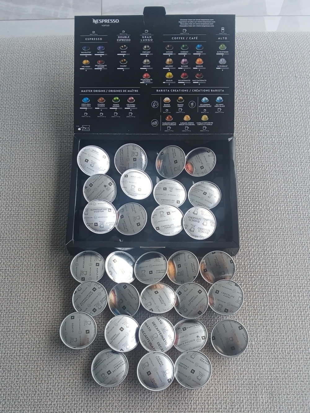 30 Assorted NESPRESSO Vertuo Capsupes